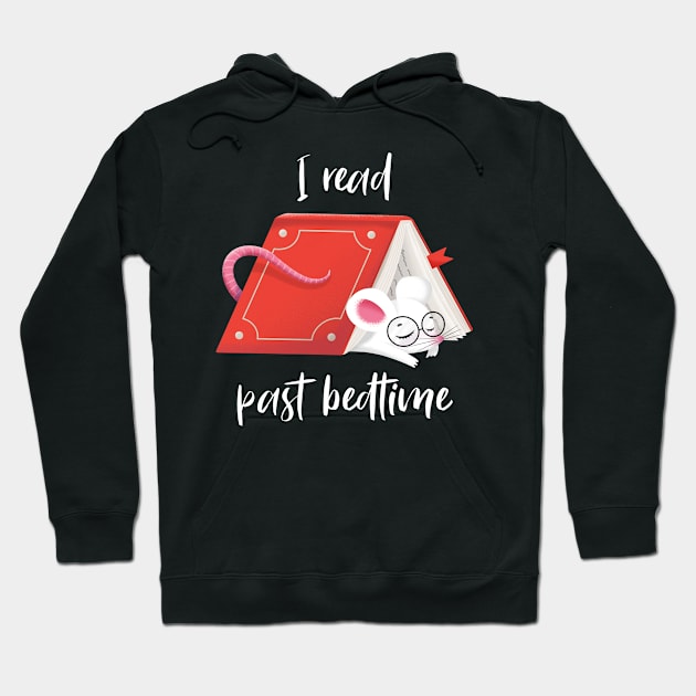 Cute Mouse - I read past bedtime Hoodie by paulineberger